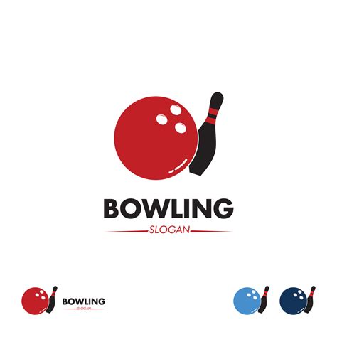 Création De Logo De Bowling Sur Fond Isolé Concept De Conception De