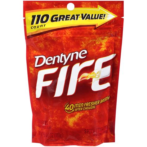 Dentyne Gum Fire Cinnamon Sugar Free