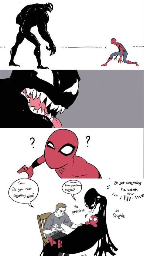 Venom And Spidey Funny Marvel Memes Marvel Jokes Marvel Superheroes