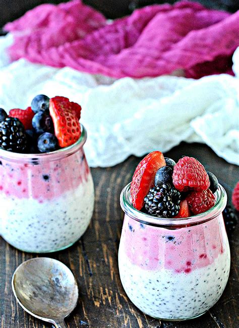 Berry Chia Pudding The Foodie Physician