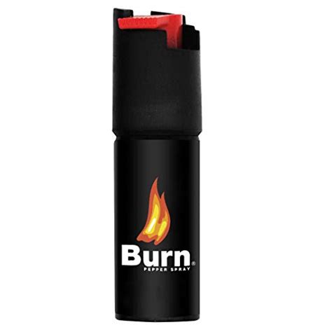 Burn Pepper Spray Keychain For Self Defense Max Strength Oc Spray 1 2oz Molded Case Red