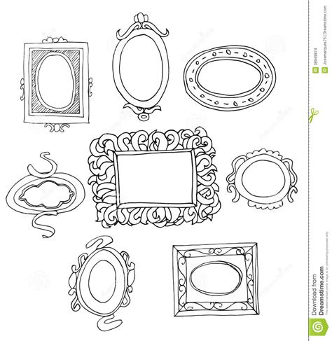 Set Of Hand Drawn Picture Frames. Stock Vector - Image: 38949874