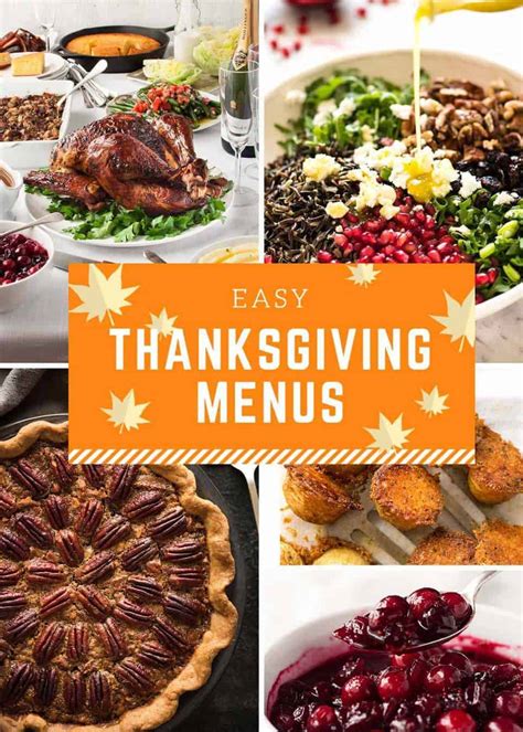 Easy Thanksgiving Menus Recipetin Eats