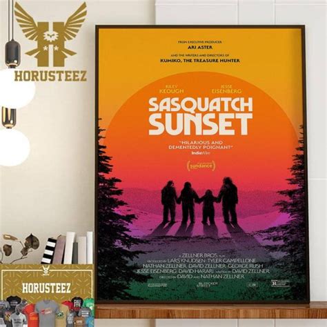 Official Poster Sasquatch Sunset With Starring Riley Keough And Jesse Eisenberg Wall Decor