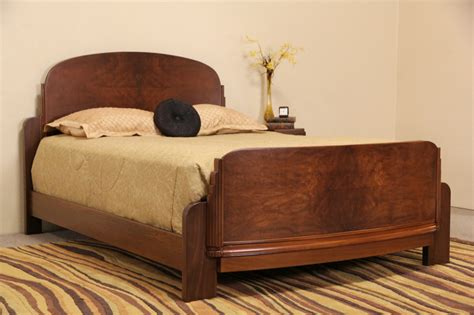 Make your vision a reality today! SOLD - Art Deco 1930's Vintage Walnut Burl Queen Size Bed ...
