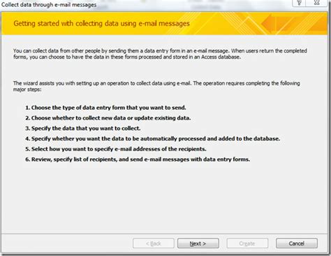 Create Emails And Manage Replies In Access 2010