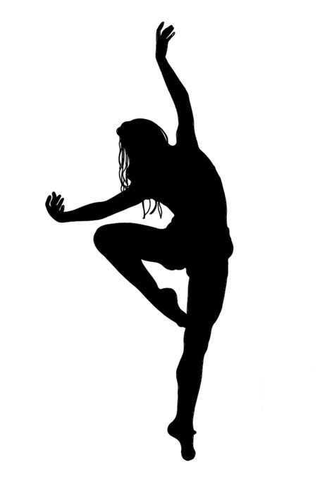 Modern Dancer Silhouette Clip Art