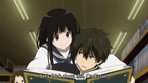 Hyouka Anime Kiss Scene