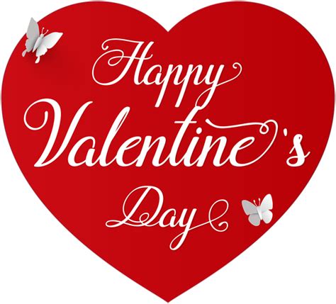 Download transparent valentines day png for free on pngkey.com. Happy Valentine's Day Red Deco Clip Art PNG Image ...