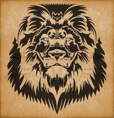 Tribal Big Cat Lion Tattoo Design Lion Tattoo Design