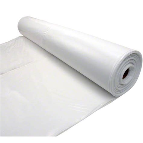 Husky 20 X 100 10 Mil White Plastic Sheeting Sigman Tarp