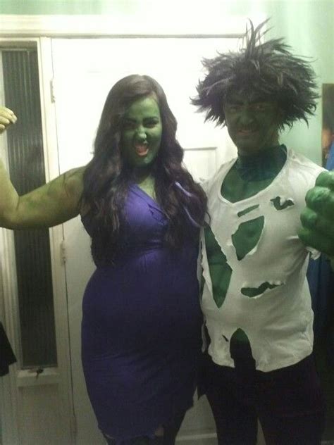 Hulk And She Hulk Diy Costume 7 Strong Man From Value Village Paint Green 2 Shirt And 6