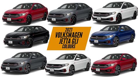 2023 Volkswagen Jetta Gli All Color Options Images Autobics Youtube