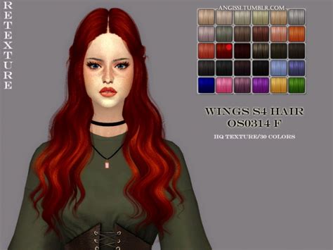 Wings S4 Hair Os0314 F Retexture At Angissi Sims 4 Updates