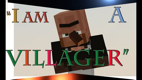 I Am A Villagersong Music Video A Minecraft Animation Youtube