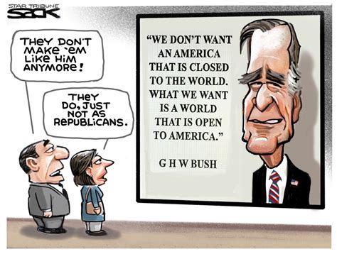 Political Cartoons Remembering George Hw Bush
