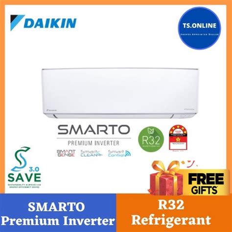 DAIKIN R32 SMARTO Premium Inverter Wall Mounted FTKH Series 1 0HP 2