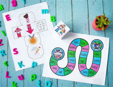 Sight Words Dice Game Sight Words Sight Word Games Words
