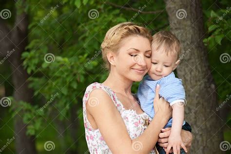 beautiful mom with her son stock image image of enjoying 23910649