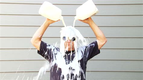 Got Milk Anyone Humorous Clip Of Man Pouring Two Gallons Of Milk Over