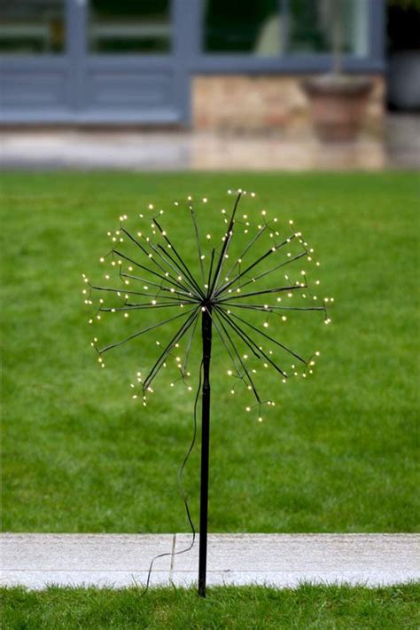 Dandelion 35cm Solar Garden Lights Outdoor Stake Light Led Etsy Uk