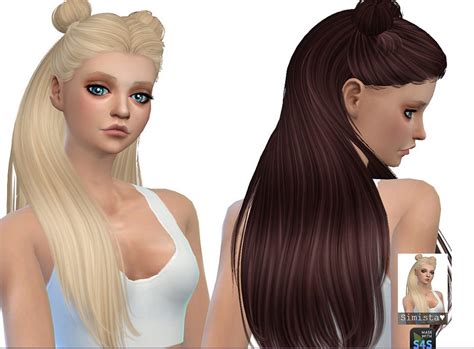 Sims 4 Hairs Simista Galaxy Hair Retextured