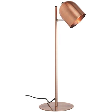 Collection Unar Table Lamp Antique Copper 46 X 16cm Copper Desk
