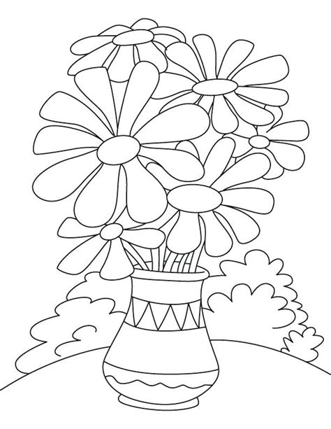 Coloring page for yellow daisy petal #538966 (license: Flower Pot Coloring Pages - Best Coloring Pages For Kids