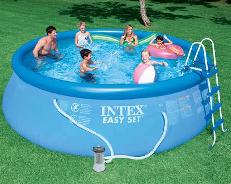 Intex 15 X 48 Easy Set Swimming Pool 1000 Gph Pump And Accessories