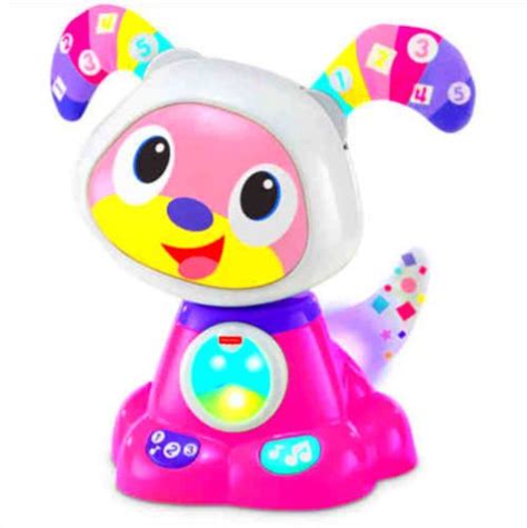 Fisher Price Beat Bow Wow Interactive Learning Toy Pink Robot Dog Kids