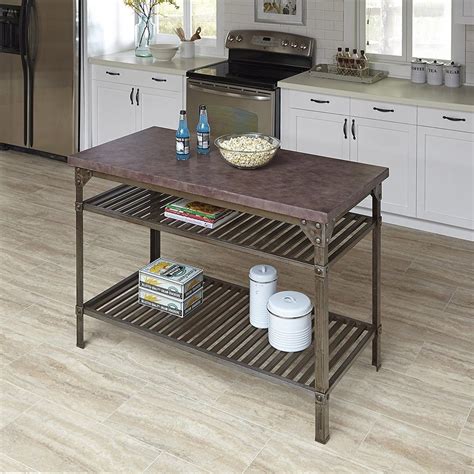 They're an easy, lightweight solution, perfect for you if you move your furniture around a. Home Styles Urban Style Aged Rust Kitchen Utility Table ...