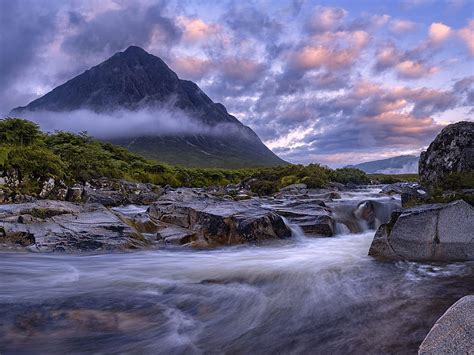 Buachaille Etive Mor Glencoe Scotland View From The River Coupall