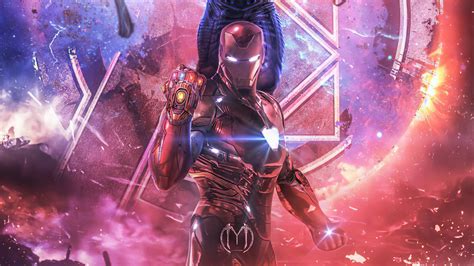 X Iron Man Infinity Gauntlet Stones Artwork X Resolution