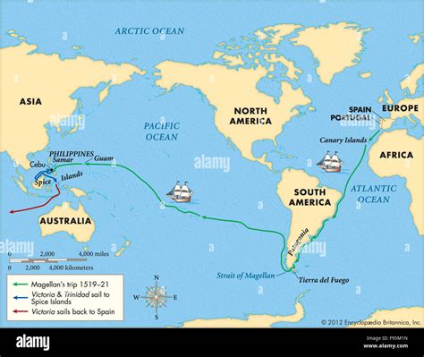Le Voyage De Magellan à Partir De 1519 21 Photo Stock Alamy