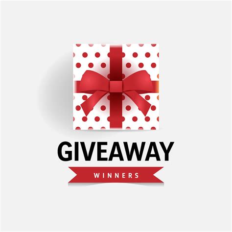 Giveaway Poster With Realistic T Box 1313654 Vector Art At Vecteezy