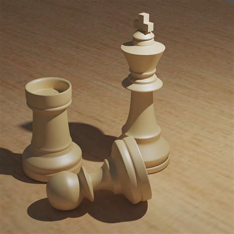 Chess pieces I made : blender