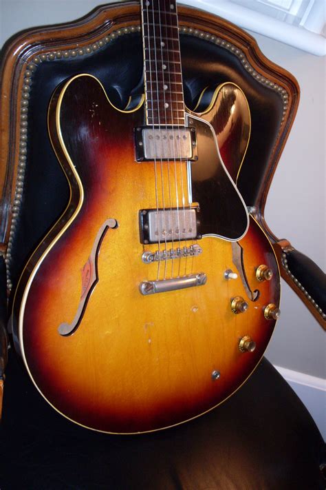 Gibson Es 335 1961 Sunburst Guitar For Sale Ok Guitars