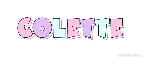 colette Лого Бесплатный инструмент для дизайна имени от flaming text
