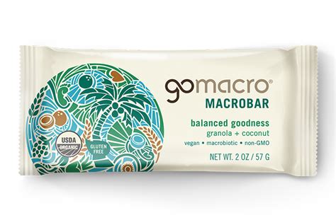 Gomacro Organic Macrobar Granola With Coconut 2 Oz Bars Case Of