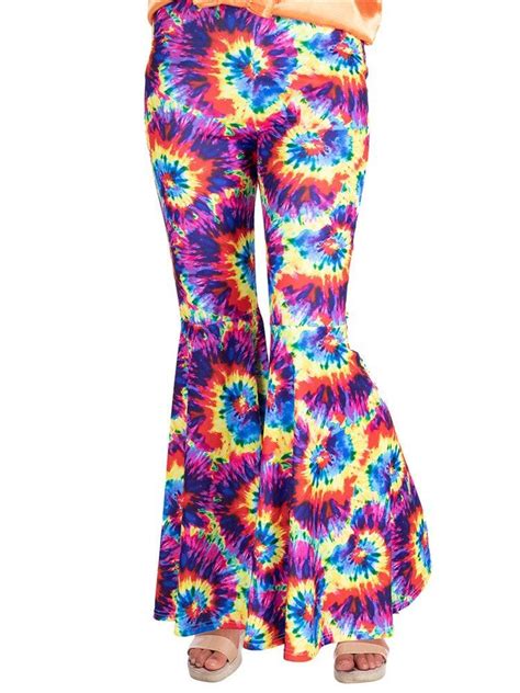 Rainbow Tie Dye Flares Adult Costume Party Delights