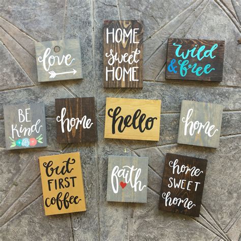 Handmade Hand Painted Custom Wooden Signs For Your Home And More Made