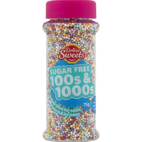 Dollar Sweets Sugar Free 100s And 1000s 75g Woolworths