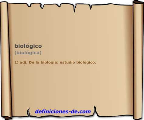Significado De Biológico Biológica