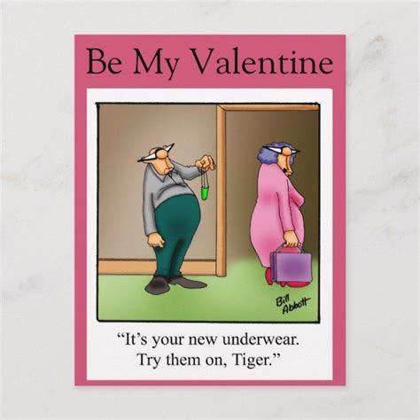 Funny Valentines Day Humor Postcard In 2020 Funny Valentine Valentines Day