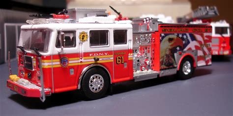 Each squad, pumper, rescue, rear mount and tower ladder includes a fully custom. My Code 3 Diecast Fire Truck Collection: Seagrave FDNY ...