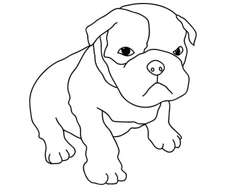 Beautiful coloring page with mom and two puppies the bulldog looks very gloomy, but in fact it's funny American Bulldog Coloring Pages at GetColorings.com | Free ...