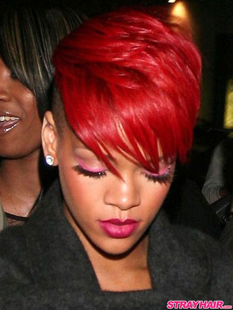 Rihannas Many Great Short Hairstyles Strayhair