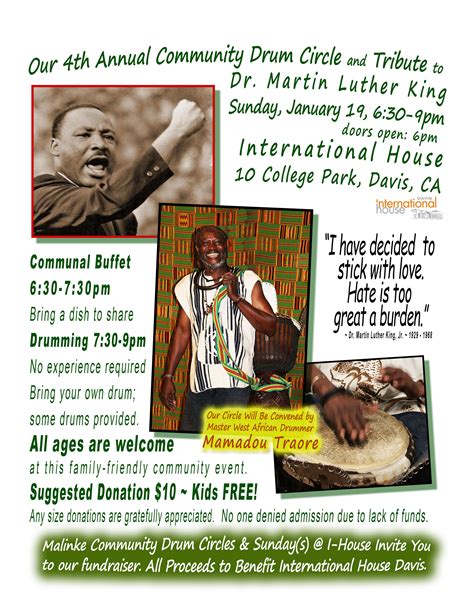 4th Annual Community Drum Circle and Tribute to Dr. Martin Luther King ...