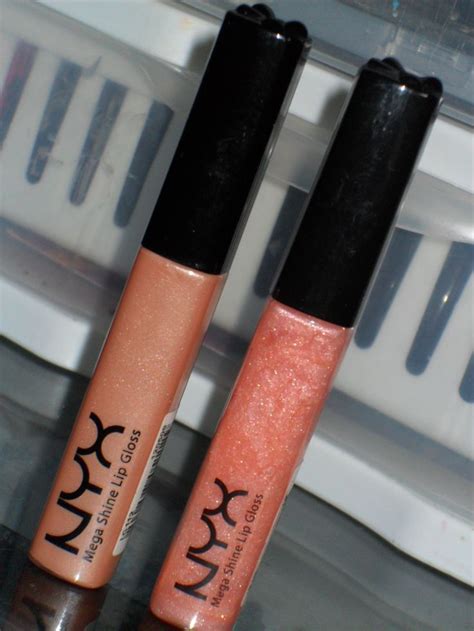 Nyx Mega Shine Lipgloss Lfrosted Beige Rcrystal Soda Used With