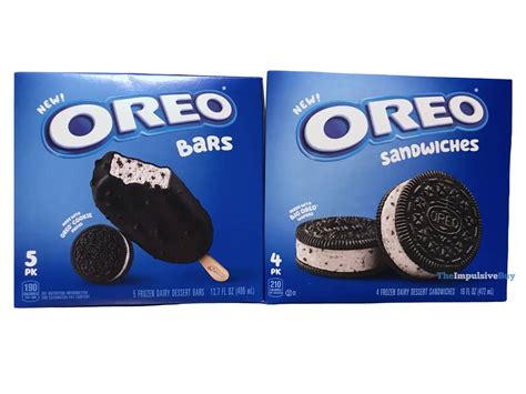 Review Oreo Frozen Dairy Dessert Bars And Sandwiches The Impulsive Buy